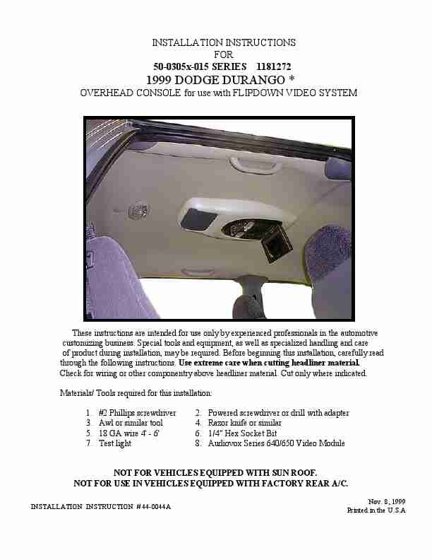 Audiovox Car Video System 650-page_pdf